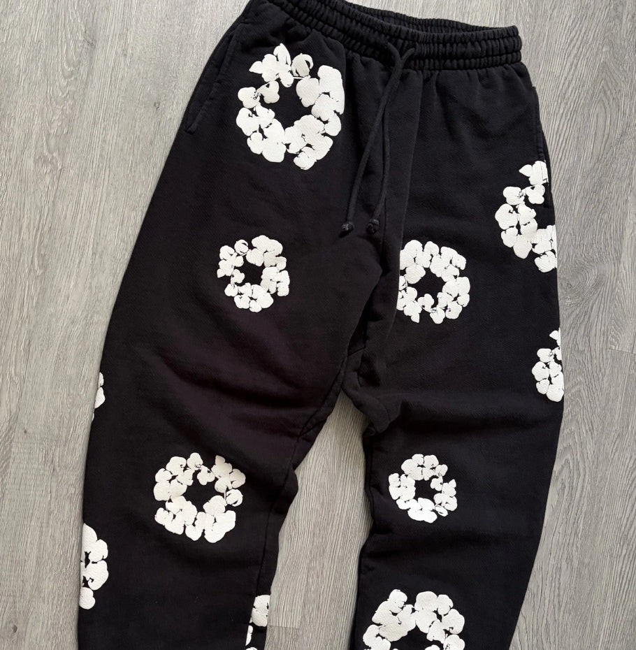 Black Denim Tear Pant