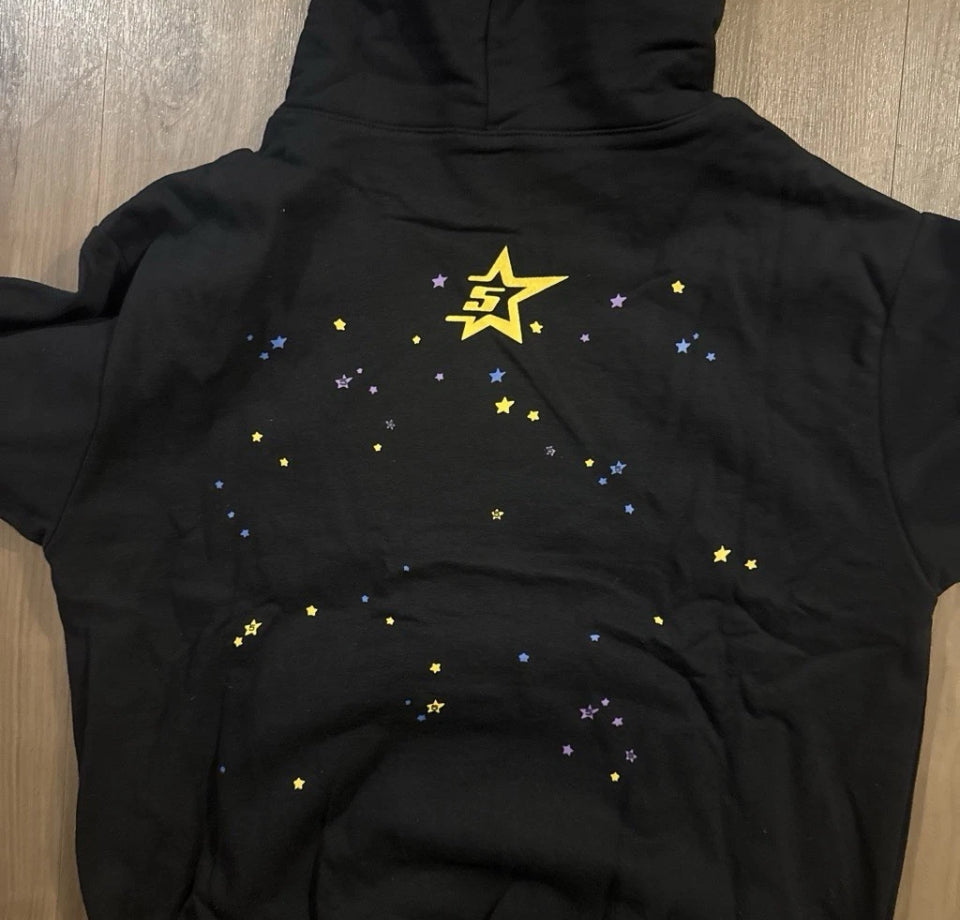 Black & Yellow SP5DER Hoodie