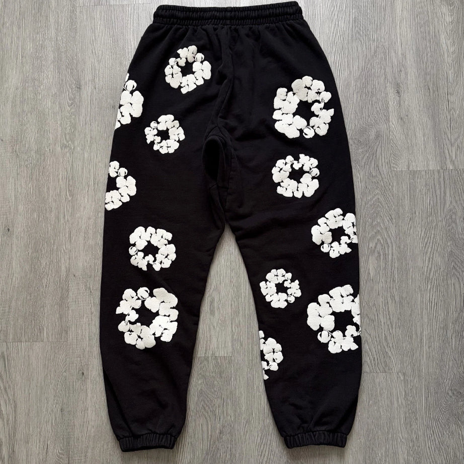 Black Denim Tear Pant
