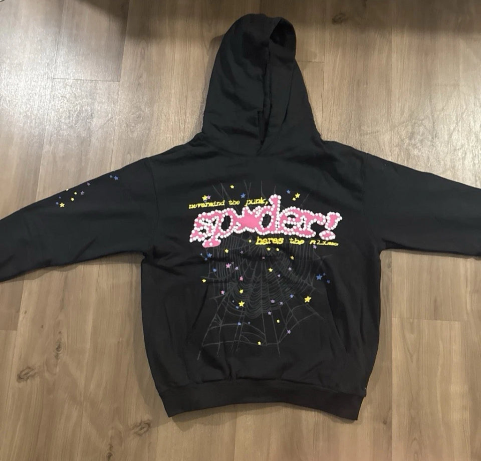 Black & Yellow SP5DER Hoodie