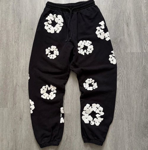 Black Denim Tear Pant